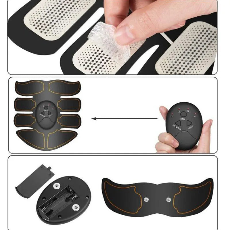 Electroestimulador EMS para abdomen y glúteos