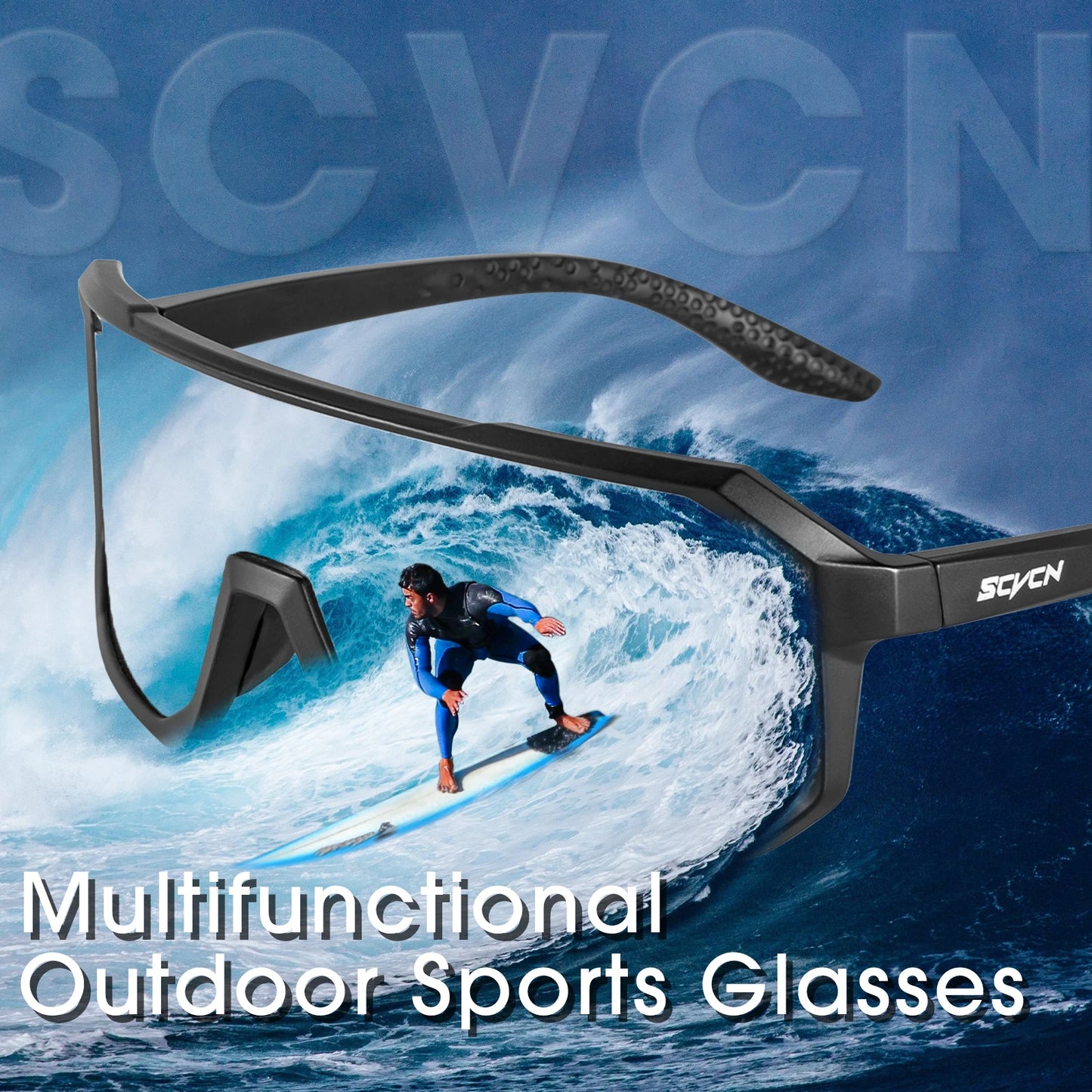 Gafas deportivas ciclismo unisex – UV400, ligeras y resistentes para MTB, running y outdoor