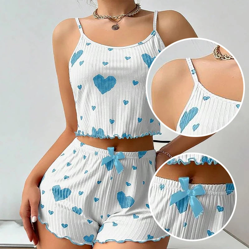 Pijama mujer 2 piezas con short y top