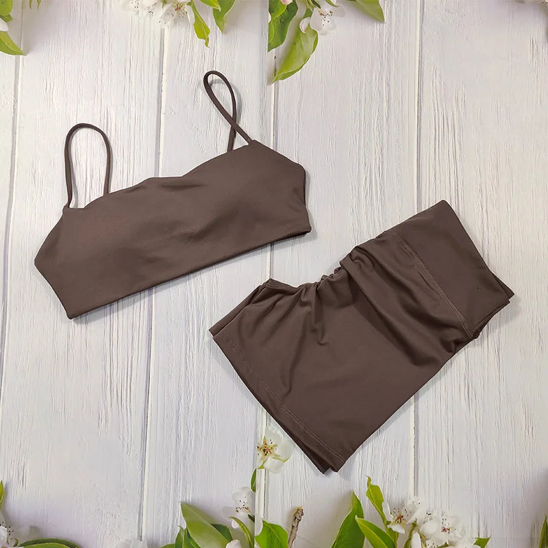 Conjunto deportivo corto moldeador para mujer