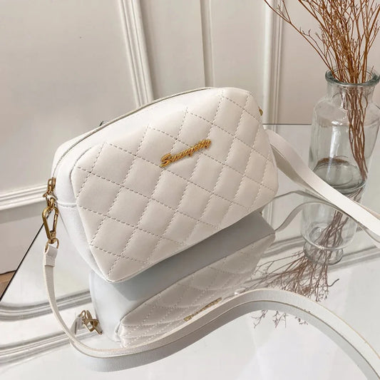 Bolso bandolera pequeño con cadena y borlas para mujer