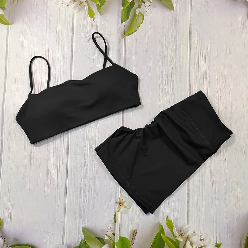 Conjunto deportivo corto moldeador para mujer