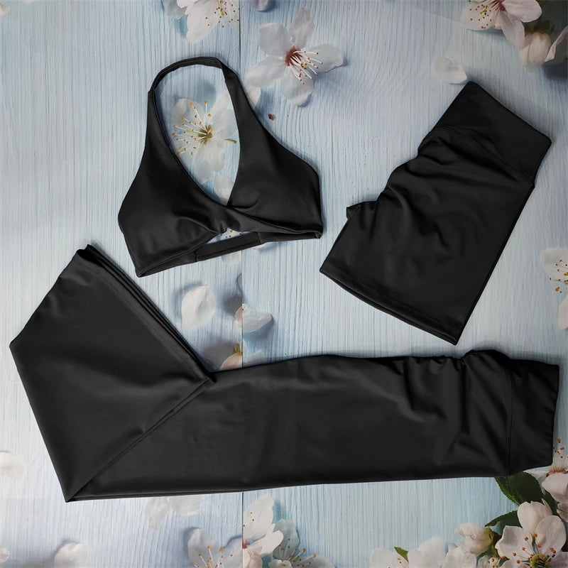 Conjunto deportivo corto moldeador para mujer
