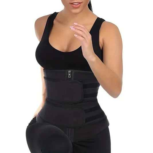 Faja deportiva reductora para mujer – cinturón moldeador para entrenamiento y efecto sudoración