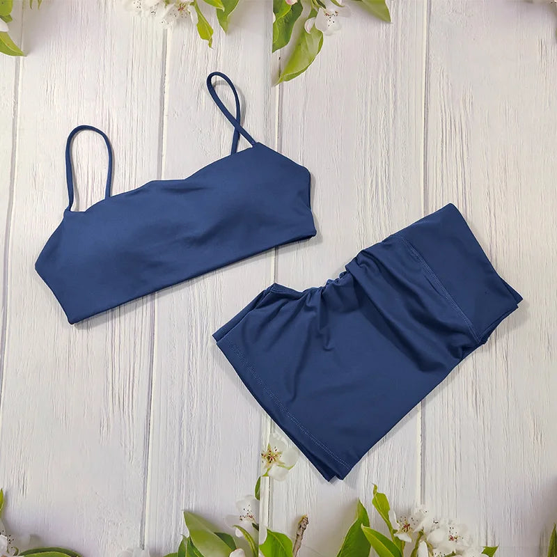 Conjunto deportivo corto moldeador para mujer