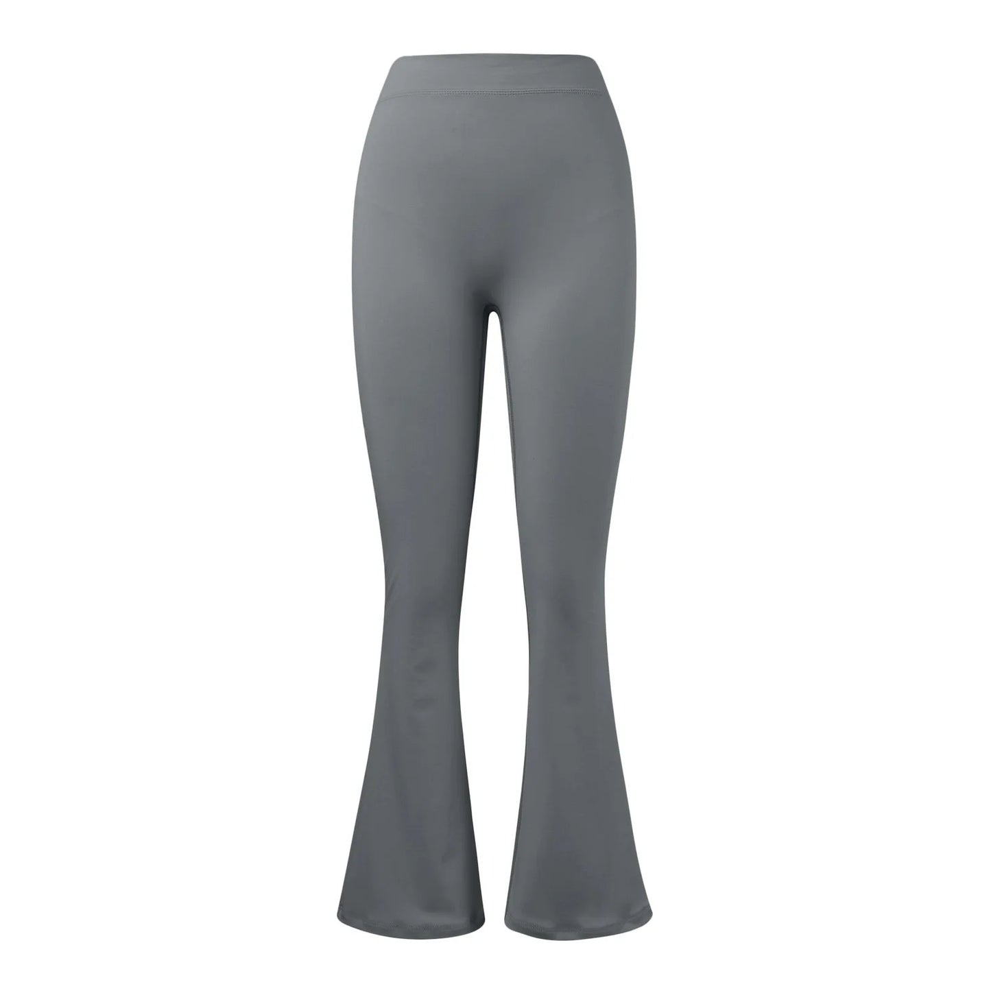 Leggings acampanados push-up para mujer – cintura alta y diseño V-back moldeador para gym