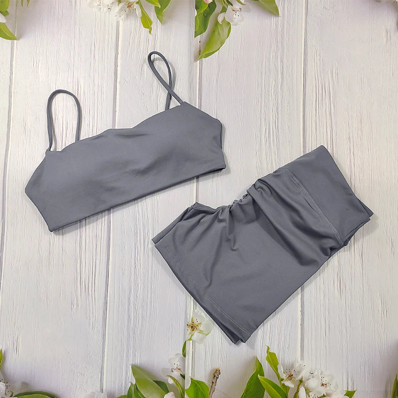 Conjunto deportivo corto moldeador para mujer