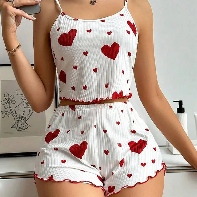Pijama mujer 2 piezas con short y top