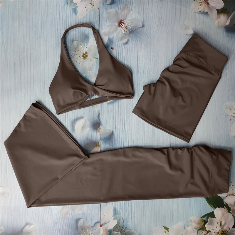 Conjunto deportivo corto moldeador para mujer