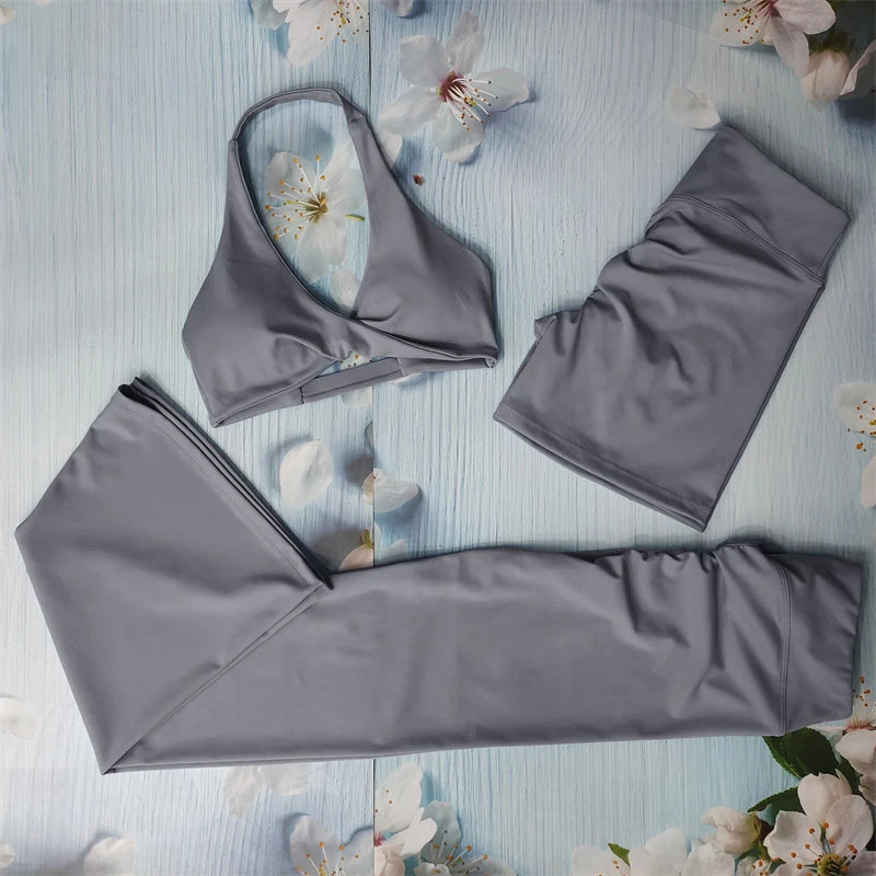 Conjunto deportivo corto moldeador para mujer