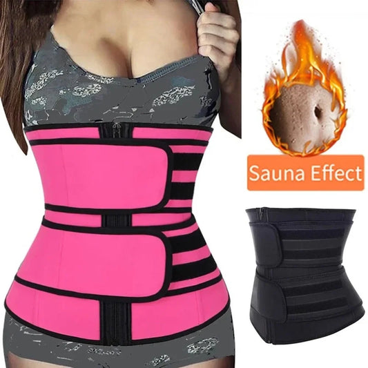 Faja deportiva reductora para mujer – cinturón moldeador para entrenamiento y efecto sudoración
